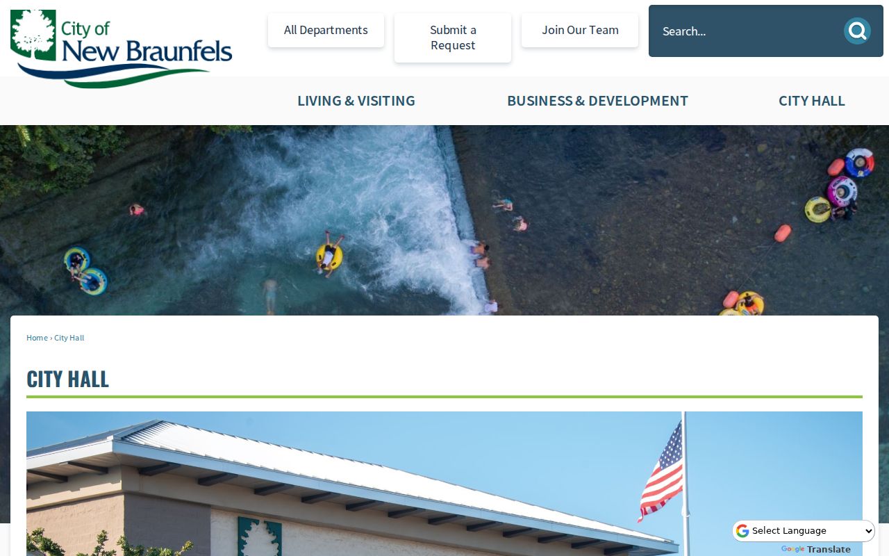New Braunfels City Hall and local records service hub